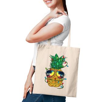 Pineapple Christmas Sunglasses Xmas Lights Boys Tote Bag | Mazezy