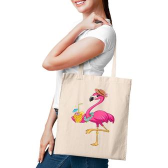Pineapple S For Girl Women Pink Flamingo Lover Hawaii Tote Bag | Mazezy