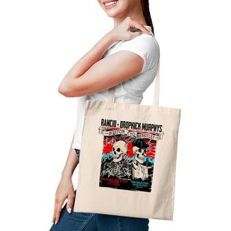 Pirate Rancids Dropkick Skeleton Vintage Art Tote Bag | Mazezy