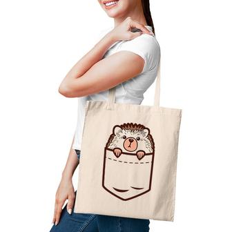Pocket Baby Hedgehog Cute Pet Animal Lover Men Women Gift Tote Bag | Mazezy