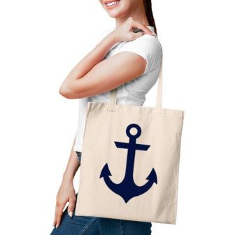Preppy Nautical Anchor Gifts For Sailors Boaters & Yachting Tote Bag | Mazezy