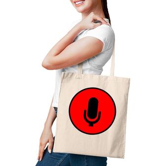 Press To Talk Red Micro Icon Tote Bag | Mazezy