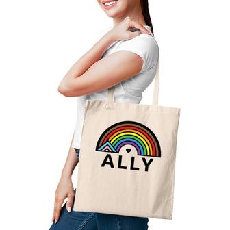Progressive Ally Pride Vintage Tote Bag | Mazezy