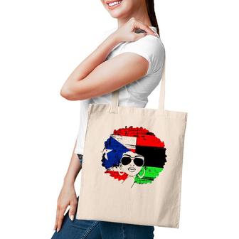 Puerto Rican Afro Latina, Boricua Puerto Rico Flag Tote Bag | Mazezy