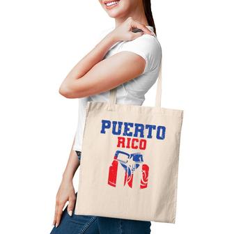 Puerto Rican Flag Boxing Gloves Rico Pride Gift Men Boy Kids Tote Bag | Mazezy