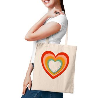 Rainbows And Heart Cutouts Valentines Love Tote Bag | Mazezy