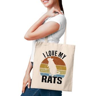 Rat Rats Pet Lover Vintage Retro Tote Bag | Mazezy