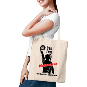 Retro Big Ern Mccracken Bowling School Flower Bowling Tote Bag | Mazezy