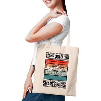 Retro Fun Stamp Collecting Design For Postal Stamp Collector Tote Bag | Mazezy AU