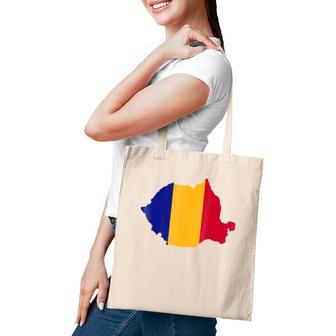 Romania Map Flag Gift Tote Bag | Mazezy