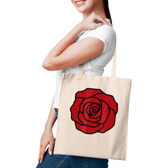 Rose Flower Red Rose Tote Bag | Mazezy