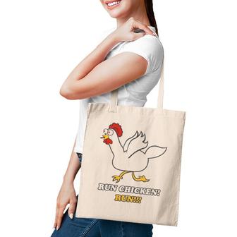Running Design Chickens Classic Cartoon Comedy Arts For Fans Tote Bag | Mazezy