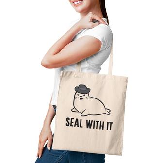 Seal With It Cute Seal Animal Lover Tote Bag | Mazezy