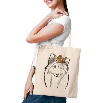 Shetland Sheepdog Wearing Crown Dog Lovers Gift Tote Bag | Mazezy DE