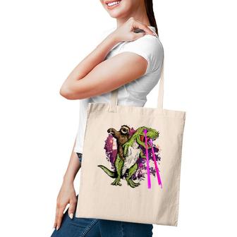 Sloth Ridingrex With Laser Eyes Tote Bag | Mazezy