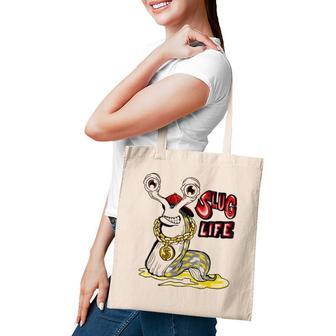 Slug Life Funny Pun Parody Art Cool Ts Tote Bag | Mazezy