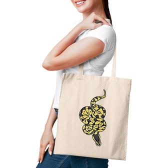 Snake Lover Reptile Cute Baby Ball Python Funny Noodle Tote Bag | Mazezy
