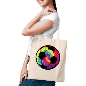 Soccer Tie Dye Rainbow Kids Boys Teenage Men Girls Gift Cool Tote Bag | Mazezy