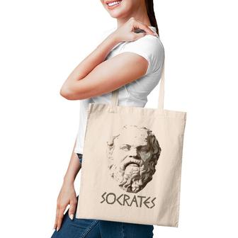 Socrates Greek Philosophy Philosopher Greece Tee Tote Bag | Mazezy