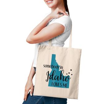 Somebody In Idaho Loves Me Id State Tote Bag | Mazezy