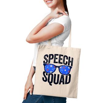 Speech Squad Funny Language Pathologist Teacher Tote Bag | Mazezy