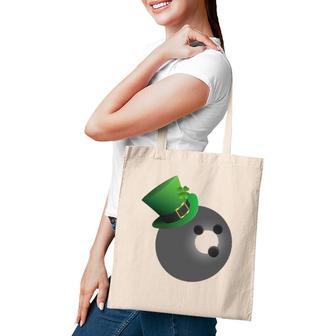 St Patrick's Day Bowling Ball Leprechaun Hat Tote Bag | Mazezy