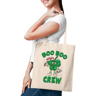 St Patricks Day Nurse Boo Boo Crew Green Lucky Gift Tote Bag | Mazezy