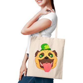 St Patrick's Day Pug Leprechaun Irish Pugs Lover Gift Tote Bag | Mazezy