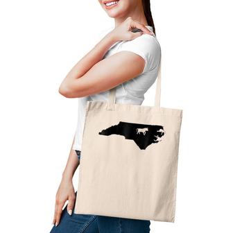 State With Bull Durham Nc Bull On State Tee Tote Bag | Mazezy