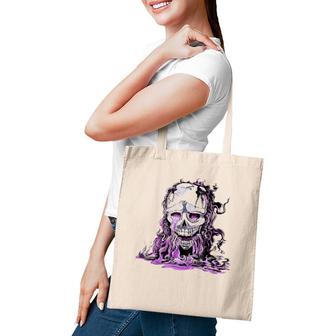 Staying Together Sleeping Skull Tote Bag | Mazezy