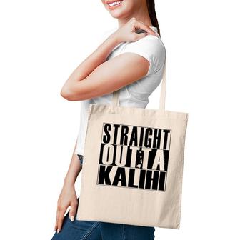 Straight Outta Kalihi Black By Hawaii Nei All Day Pullover Tote Bag | Mazezy