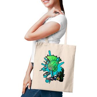 Surf Art Anglerfish Lovers Gift Tote Bag | Mazezy