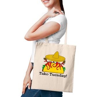 Tako Tuesday - Funny Octopus Tacos Tote Bag | Mazezy