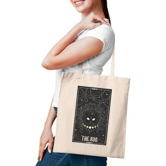 Tarot Card Crescent Sun And Cat Graphic Tote Bag | Mazezy AU