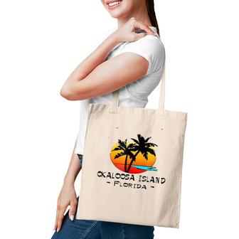 Tropical Okaloosa Island Florida Vacation Beach Gift Tote Bag | Mazezy AU