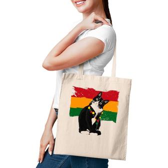 Tuxedo Cat Meow Black History Month African American Tuxie Tote Bag | Mazezy
