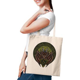 Viking Dungeon Norwegian Dragon Lover Celtic Dragon Tote Bag | Mazezy CA