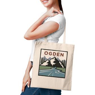 Vintage Ogden, Utah Illustration Retro Ogden, Utah Tote Bag | Mazezy