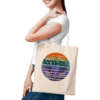 Vintage Retro Rock & Roll Guitar Wings Music Tote Bag | Mazezy