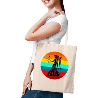 Virgo Horoscope Zodiac Retro Vintage Tote Bag | Mazezy