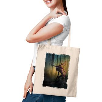 Wendigo - Cool Original Cryptid Artwork Tote Bag | Mazezy