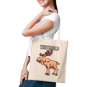Whitefield New Hampshire Moose Product Tote Bag | Mazezy