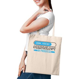 Womens Cardiology Funny Cardiologist In Progress Graphic V-Neck Tote Bag | Mazezy