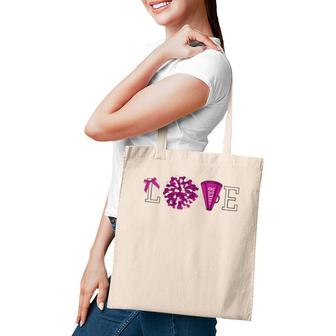 Womens Cheerleader Cheerleading Graphic V-Neck Tote Bag | Mazezy