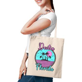 Womens Destin Florida Fl Beach Travel Souvenir Gift V-Neck Tote Bag | Mazezy
