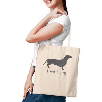 Womens Funny Dog Lover Dachshund Doxie Dogs Distressed Design Gift Tote Bag | Mazezy