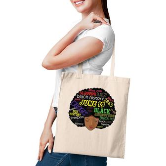 Womens Juneteenth Definition Black History Tote Bag | Mazezy