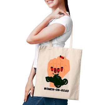 Womens Rolling On Three Wheels Women Tote Bag | Mazezy