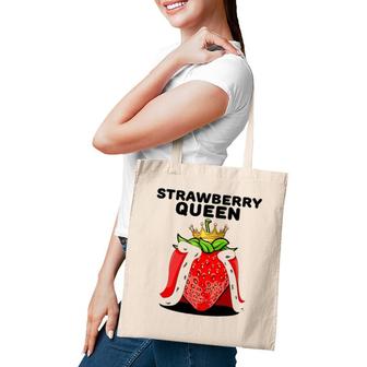 Womens Strawberry Queen For Strawberry Lovers Tote Bag | Mazezy