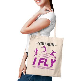 Womens Track And Field Long Jump Athlete Cool Saying Tote Bag | Mazezy